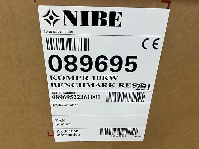 Nibe warmtepomp compressor tbv f1140/1240 10kw - afbeelding 4 van  6