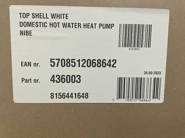 Nibe warmtepompcover + afdekplaat tbv mt-mb21 (10x) - afbeelding 6 van  6