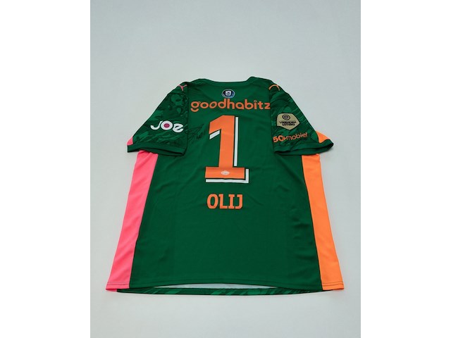Nick olij shirt - psv puma, groen, gesigneerd, l - afbeelding 1 van  2