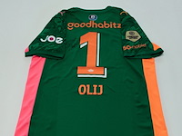 Nick olij shirt - psv puma, groen, gesigneerd, l - afbeelding 1 van  2
