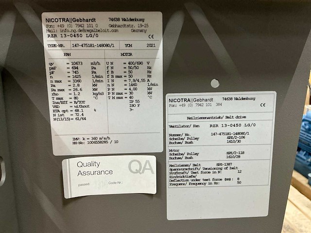 Nicotra centrifugaal ventilator - afbeelding 11 van  11