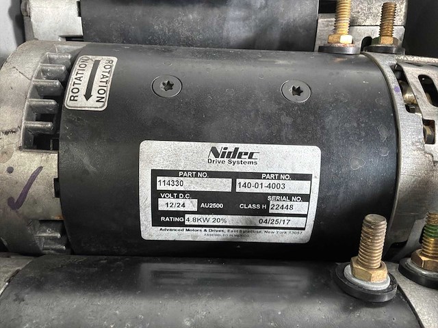 Nidec drive au2500 elektromotor (4x) - afbeelding 5 van  5