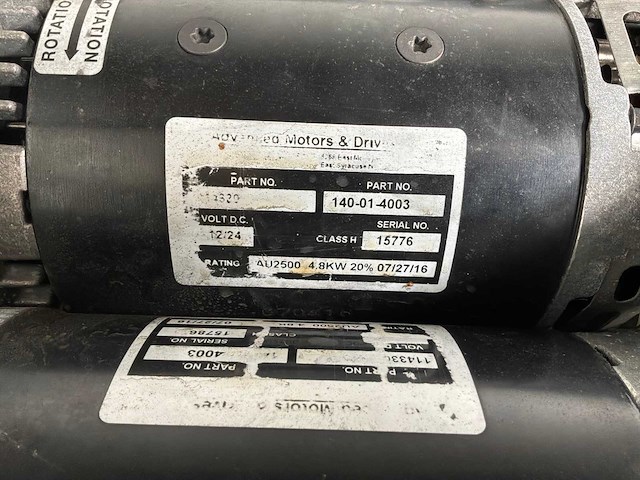 Nidec drive au2500 elektromotor (4x) - afbeelding 4 van  5