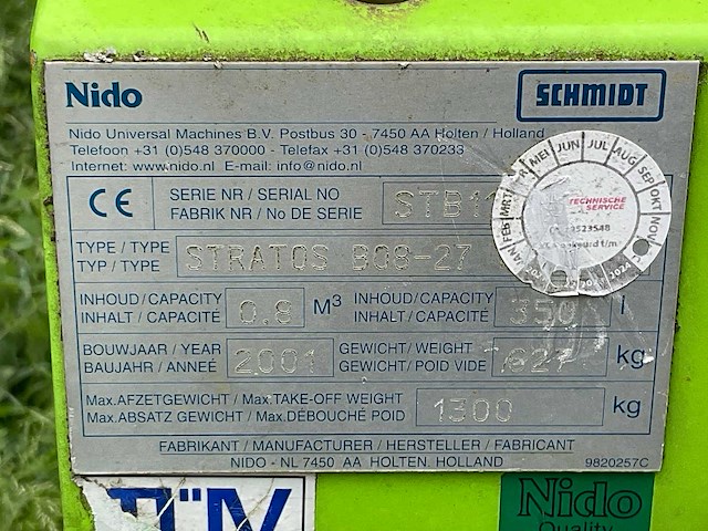 Nido - stratos b08-27 - salt spreader - 2001 - afbeelding 7 van  15
