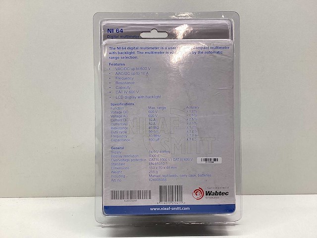 Nieaf smitt - multimeter ni 64 - 626005056 - afbeelding 1 van  1