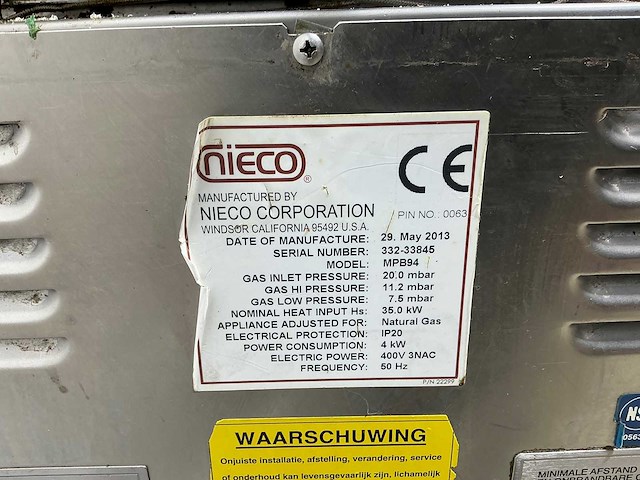 Nieco - mpb94 - automatische broiler - afbeelding 2 van  13