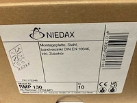 Niedax rmp 130 doos á 10 stuks montageplaten (13x) - afbeelding 2 van  2