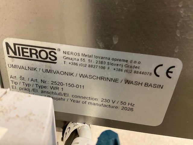 Nieros, josto rvs wastafel en prullenbak - afbeelding 6 van  9