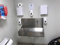 Nieros, rvs wasbak met wanddispensers - afbeelding 2 van  6