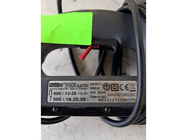 Nietapparaat - 25mm - 230v esselte rapid, r606, bouwjaar 2013 - afbeelding 3 van  3