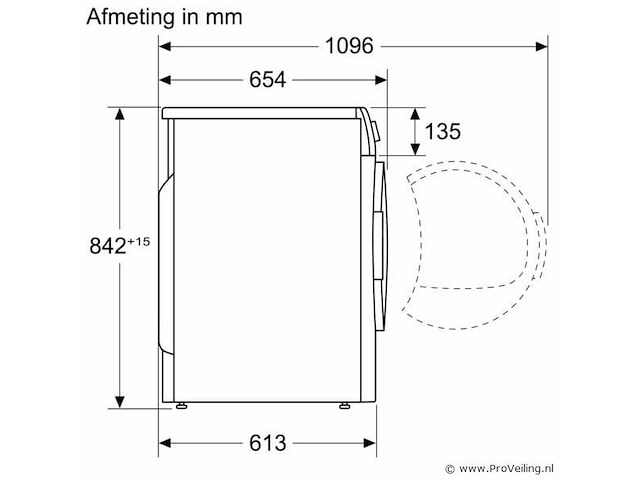 Nieuw - wasdrogerbosch wth8300lnl - afbeelding 2 van  3