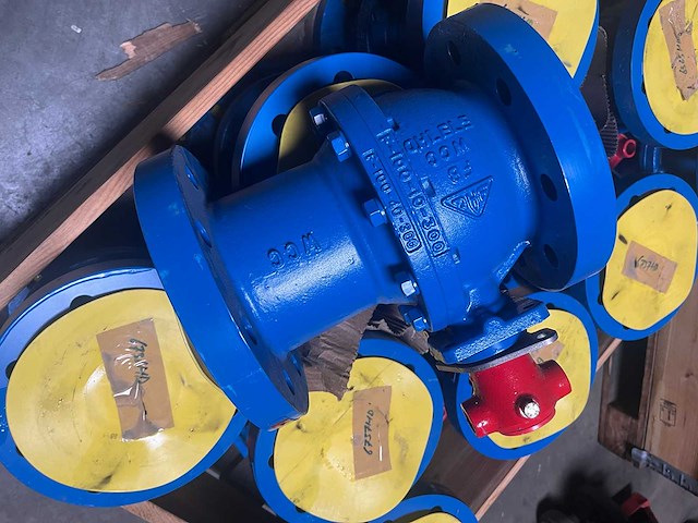 [nieuw] industriële flens-kogelkraan 4" class 300 – wcb / hoge druk – ongebruikt! - afbeelding 2 van  3