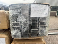 Nieuw: partij aluminium liggers antraciet (ral 7015) - 4 pallets (104-delig / ca. 400kg) - afbeelding 2 van  9