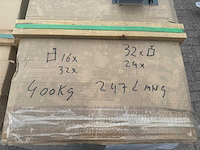 Nieuw: partij aluminium liggers antraciet (ral 7015) - 4 pallets (104-delig / ca. 400kg) - afbeelding 3 van  9