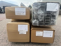 Nieuw: partij aluminium liggers antraciet (ral 7015) - 4 pallets (104-delig / ca. 400kg) - afbeelding 6 van  9