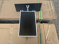 Nieuw: partij aluminium liggers antraciet (ral 7015) - 4 pallets (104-delig / ca. 400kg) - afbeelding 7 van  9