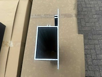 Nieuw: partij aluminium liggers antraciet (ral 7015) - 4 pallets (104-delig / ca. 400kg) - afbeelding 9 van  9