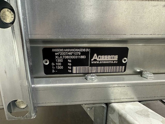 Nieuwe anssems pltb 1350 plateau aanhangwagen 27-wsb-6 - afbeelding 4 van  12
