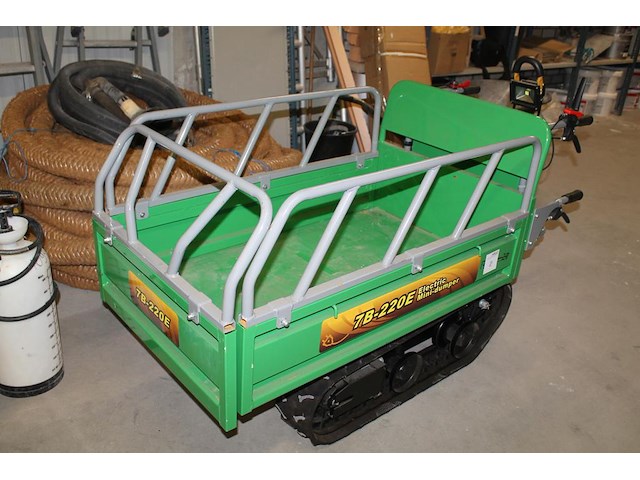 Nieuwe elektrische dumper nn 7b/220e met rupsbanden en verlichting 120 x 75 x 50 cm. - afbeelding 2 van  5