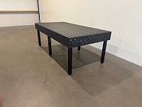 Nieuwe genitreerde gietijzeren lastafel/opspantafel - 2400x1200x20mm met maatvoering. - afbeelding 8 van  9