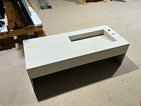 Nieuwe keramische wastafel 1200 x 500 mm met geïntegreerde wasbak - afbeelding 8 van  13