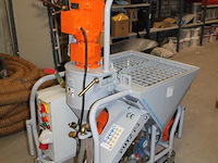 Nieuwe stukadoorsmachine putz p4 met pompmotor 5.5 kw, mengmotor 2.2 kw, capaciteit ca 25/45 l-min en trech... - afbeelding 2 van  9