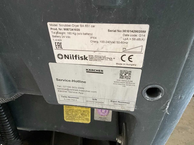 Nifisk ba 651 schoonmaakwagen - afbeelding 9 van  18