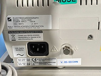 Nihon koden - cardiofaxm ecg op trolley - 2011 (5x) - afbeelding 6 van  15