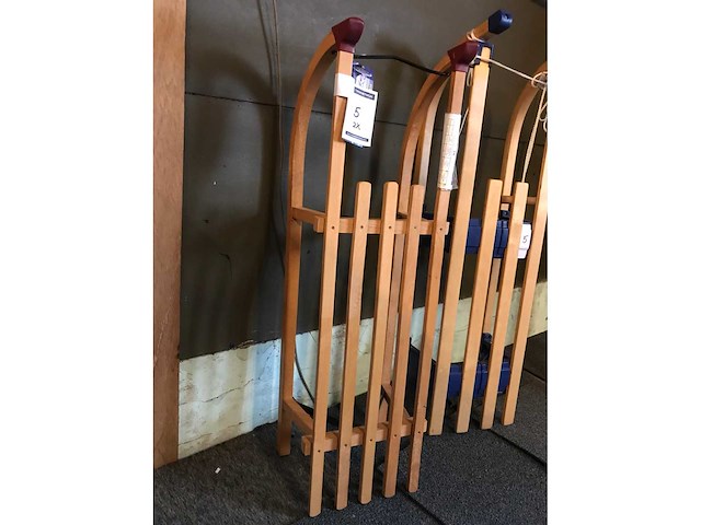 Nijdam houten slee (2x) - afbeelding 2 van  3