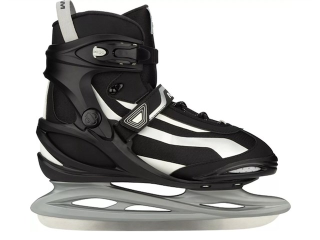 Nijdam ijshockeyschaats power play semisoftboot maat44 zwart - afbeelding 1 van  1