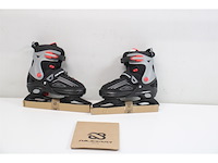 Nijdam ijshockeyschaats semi-softboot verstelbaar 33-37 - afbeelding 2 van  2