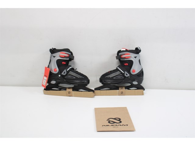 Nijdam ijshockeyschaats semisoftboot verstelbaar maat 33-37 - afbeelding 2 van  2