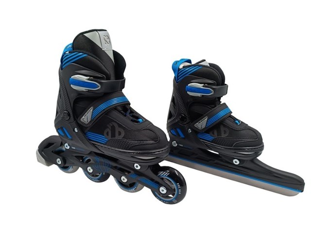 Nijdam inline skates combo blue maat 33-36 - afbeelding 1 van  2