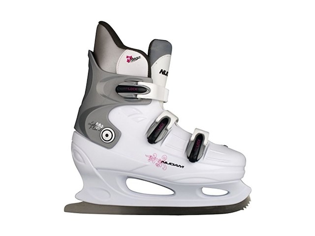 Nijdam kunstschaats grace glider hardboot wit/zilver 40 - afbeelding 1 van  3