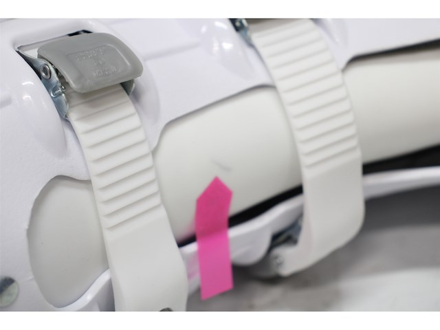 Nijdam kunstschaats grace glider hardboot wit/zilver 42 - afbeelding 4 van  5