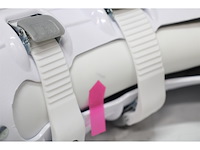 Nijdam kunstschaats grace glider hardboot wit/zilver 42 - afbeelding 4 van  5