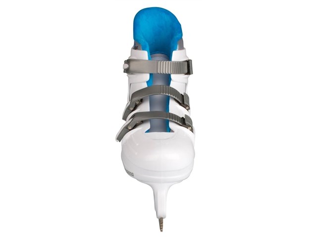 Nijdam kunstschaats hardboot wit/zilver/kobalt 41 - afbeelding 2 van  6