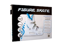 Nijdam kunstschaats hardboot wit/zilver/kobalt 41 - afbeelding 4 van  6