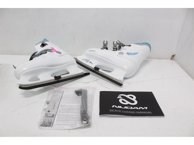 Nijdam kunstschaats hardboot wit/zilver/kobalt 41 - afbeelding 6 van  6