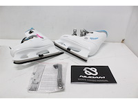 Nijdam kunstschaats hardboot wit/zilver/kobalt 41 - afbeelding 6 van  6