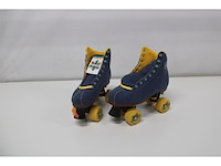 Nijdam retro rolschaatsen denim rebel denim blauw/geel 40 - afbeelding 2 van  3