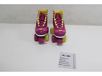 Nijdam rolschaatsen sugar babe- roze/paars/geel/wit 35 - afbeelding 2 van  3