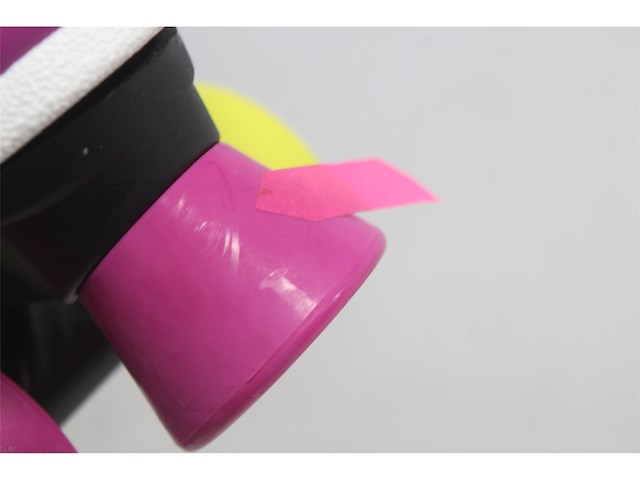 Nijdam rolschaatsen sugar babe- roze/paars/geel/wit 35 - afbeelding 3 van  3