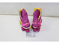 Nijdam rolschaatsen sugar babe roze/paars/geel/wit 35 - afbeelding 2 van  3