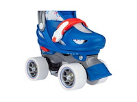 Nijdam rolschaatsen verstelbaar geo metricker blauw/rood/wit/zilvergrijs 25-28 - afbeelding 2 van  4