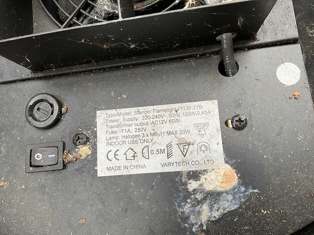 Nika flm-21b vloerlamp flamelight op statief. (12x) - afbeelding 4 van  4