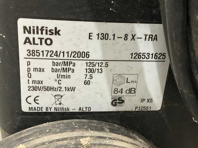 Nilfisk - alto e130.1 en c110.3 - hogedrukreiniger (2x) - afbeelding 7 van  7