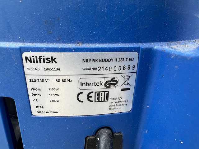 Nilfisk - buddy ii 18t - stofzuiger - afbeelding 3 van  3