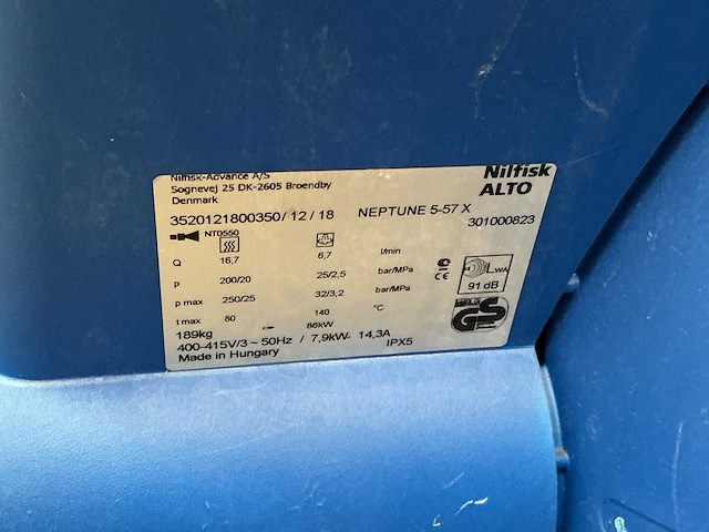 Nilfisk alto neptune 5 hogedrukreiniger - afbeelding 9 van  9