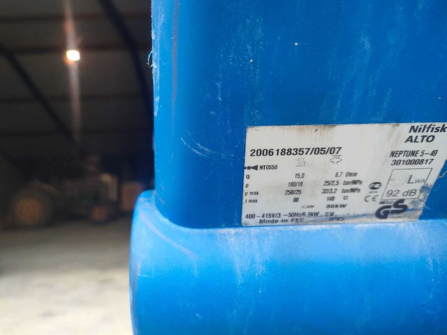 Nilfisk alto neptune s hogedrukreiniger stoomcleaner - afbeelding 3 van  11